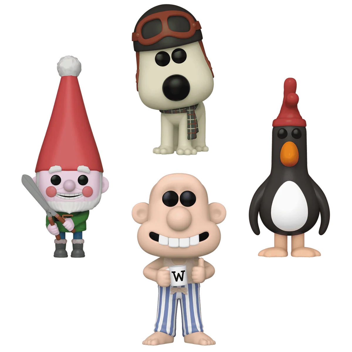 Wallace & Gromit Funko Pop! Animation Vinyl Figure Bundle of 4