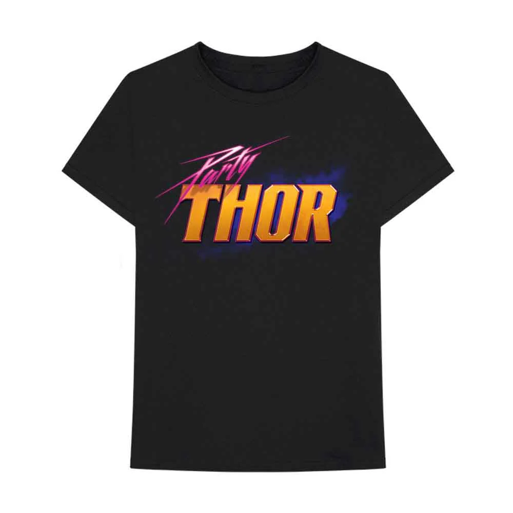 What If T Shirt Thor Party Logo new Official Marvel Comics Mens Black