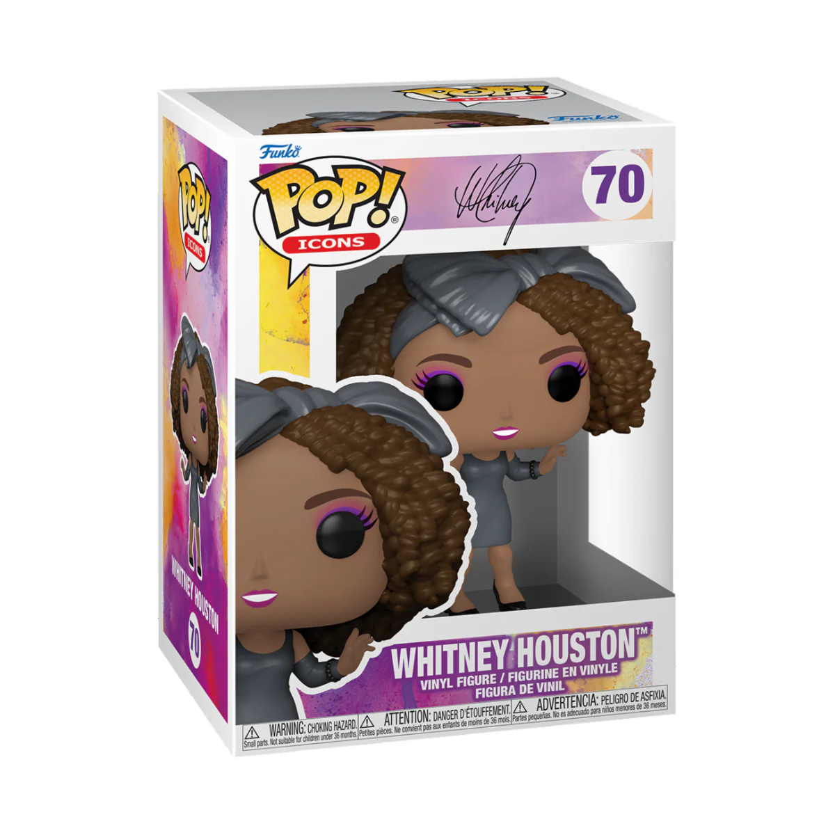 Whitney Houston (How Will I Know) Funko Pop! Icons Vinyl Figure - Image 3