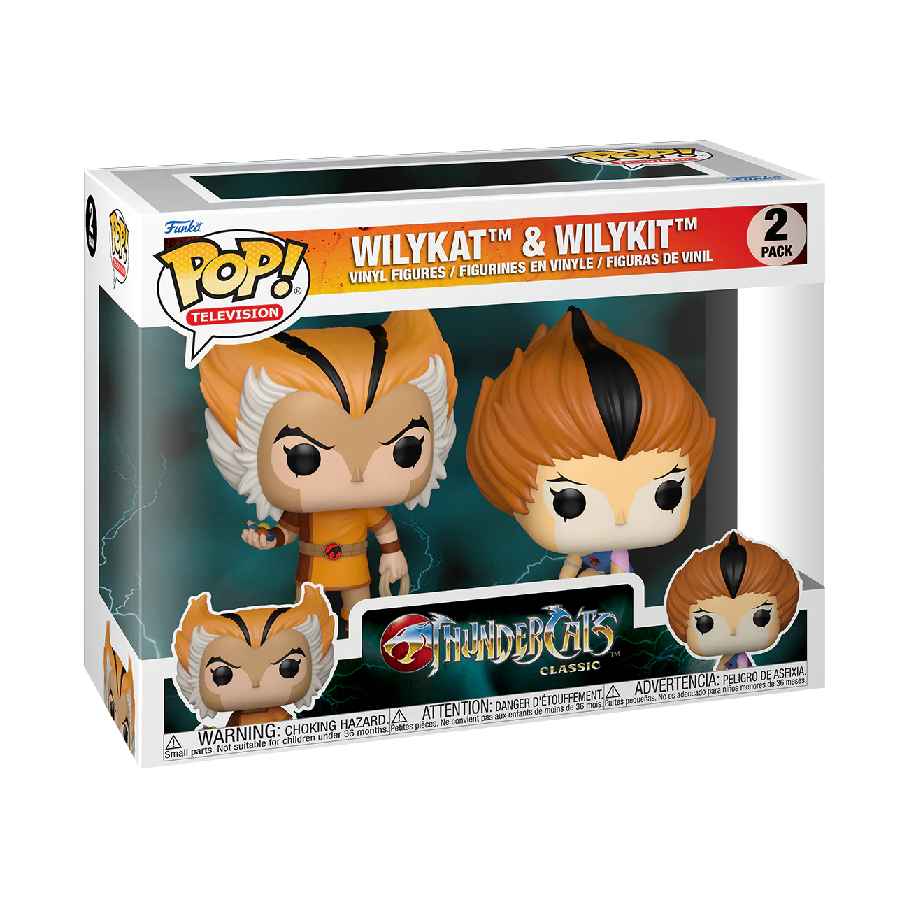 Wilykat & Wilykit 2-Pack Thundercats Funko Pop! Animation Vinyl Figure - Image 2