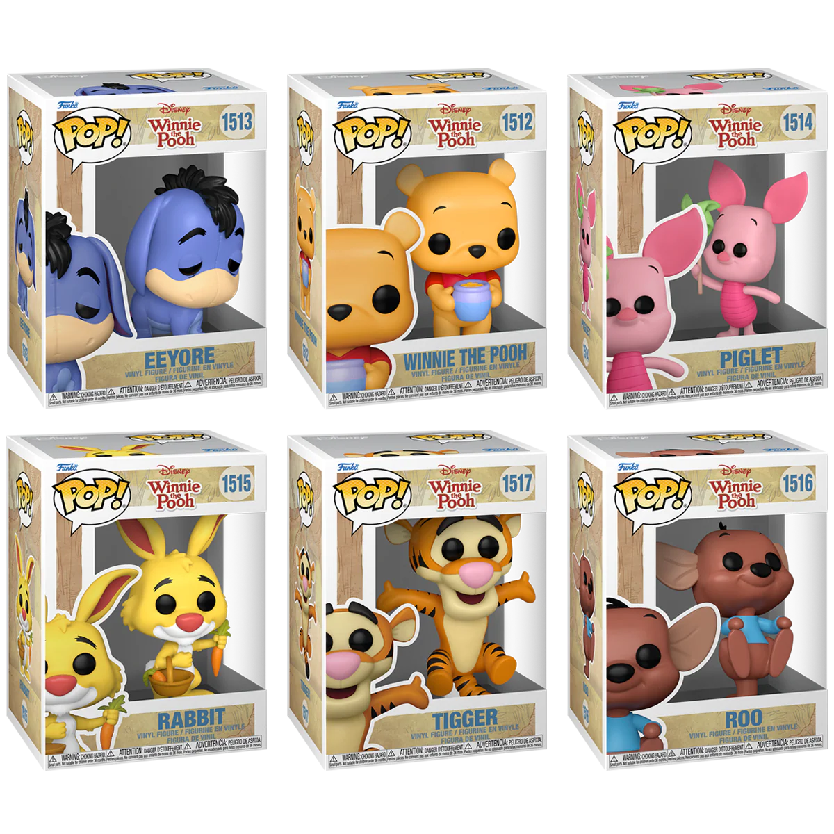 Winnie the Pooh Funko Pop! Disney Vinyl Figure Bundle of 6 - Image 2
