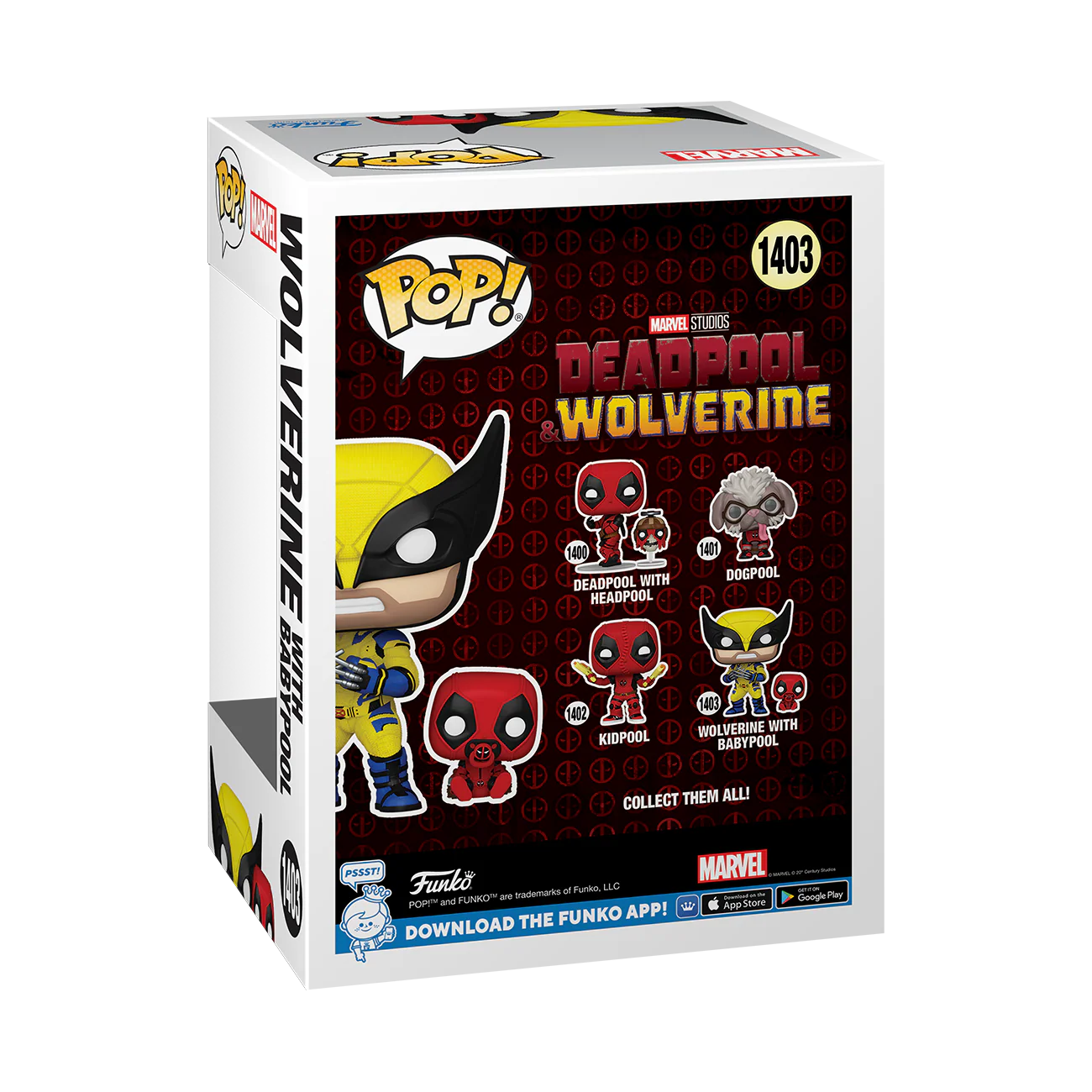 Wolverine with Babypool Deadpool & Wolverine Funko Pop! Marvel Vinyl Figure - Image 3
